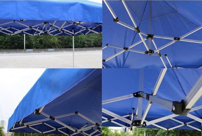 Blauwe UV Beschermde Gazebo die Embleem van de Tent het Digitale Druk voor Verkoopbevordering vouwen