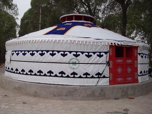 De ronde Hoogste Tent van Stijl Mongoolse Yurt met het Vuurvaste Materiaal van pvc