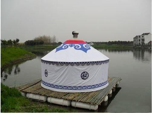 Anti - het Water 8m Huizen van Yurt van de Diameterluxe met 80km/H windt Ladingscapaciteit