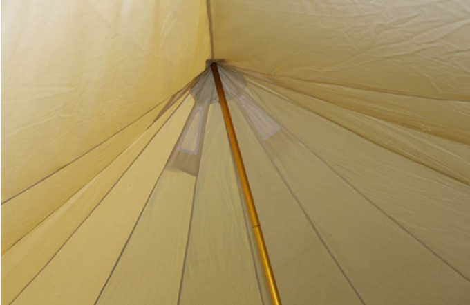 De witte Tent van Canvasyurt/Katoenen Kloktent voor Wandelingsmateriaal